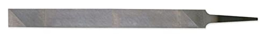 Nicholson Long Angle Lathe Hand File, American Pattern, Single Cut, Rectangular, Fine, 8-Inch Length