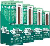 New Primal Lightly Peppered Turkey Sticks, Keto, Gluten Free Healthy Snacks, Sugar Free Low Carb High Protein, Jerky Meat Stick, 7g Protein, 80 Ct
