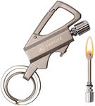 SURVIVE Permanent Match Bottle Opener Metal Keychain, Reusable Survival Fire Starter Lighter, Emergency Waterproof Striker Stick Kit (Silver)