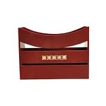 Lalhaveli Wooden Magazine File Holder/Desk Organizer for Office Organization Brown Kitchen (Brown)