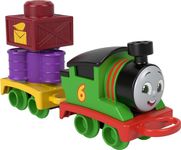 Thomas & Friends Toddler Toy My First Percy Push-Along Train with Stacking Cargo for Kids Ages 18+ Months