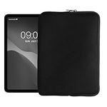 kwmobile Case Compatible with 9,7"-11" Tablet Cover - Tablet Sleeve - Protective Canvas 25.6 x 18.1 cm - Black