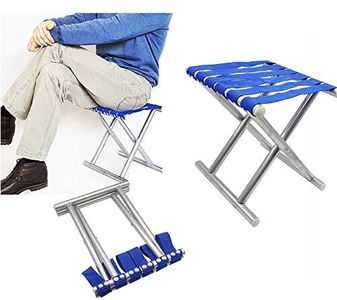 Clixera Super Strong Heavy Duty Outdoor Folding Chair Portable Folding Stool Camping Hiking Fishing Picnic Stool Collapsible Camping Stool Mini for Travel Garden Chair Folding Lightweight Stool Chair