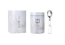 IRON °FLASK Food Jar - 16 Oz, Foldable Spoon, Leak Proof, Vacuum Insulated Thermo, Stainless Steel, Storage Lunch, Container, Canteen, Double Walled, Portable Food Bowl