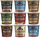 Kodiak Cakes Power Cup Variety, High Protein Oatmeal Cups, Flapjack Cups, and Muffin Cups 2.12 Ounce (Pack of 12) - with Make Your Day Stirrer