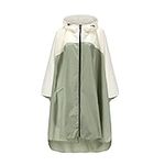 LHHMZ Women Waterproof Rain Poncho Jackets Coats Lightweight Packable Hooded Raincoats Outdoor Rain Cape