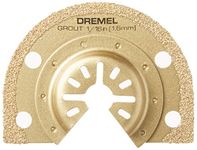 Dremel MM501 1/16-Inch Oscillating Multitool Blade for Grout Removal, Fast Cutting Carbide Accessory - Universal Quick- Fit Interface Fits Bosch, Makita, Milwaukee, and Rockwell