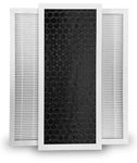 NATURAL BREEZE Upgraded 3-in-1 Replacement True HEPA Filter Compatible with Hamilton Beach TrueAir 990051000 for Air Purifier Models 04383, 04383A, 04384, 04385, 04386