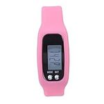 GOTOTOP Simple Walking Pedometer Step Counter Smart Bracelet Watch Calorie Counter Sports Activity Tracker (Pink)