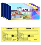 Rent Receipt Book 28.5 × 11 cm 50 Sheets (Pack of 5)