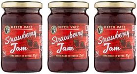 Otter Vale - Strawberry Jam, deeply flavoursome with just the right amount of pipiness, hand-made in Devon, gluten-free, 315g glass jar x 3