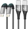 Aioneus iPhone Cable 3M 2Pack, Apple MFi Certified iPhone Charger Cable Long USB A to Lightning Cable Nylon Braided Fast Charging Cord Compatible with 14 13 12 11 10 Pro Max XR XS Max X SE, iPad