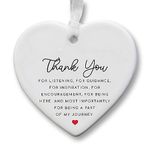 Ceramic Thank You Keepsake Gift Sentimental Gift For Best Friend | Mentor | Family | Female Gift For Her | Friendship Present