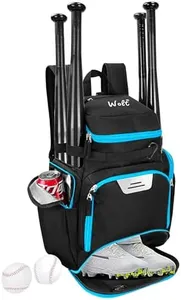 WOLT Baseball Bag Backpack for Youth and Adults-Softball Bag with Separate Helmet Compartment and Shoes Pocket,Multifunctional Sport Backpack for Baseball, Volleyball,Basketball, Soccer