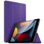 For Apple iPad 10.2 inch 9th/ 8th/ 7th Generation, Smart Magnetic Stand Case, Leather Cover with Magnetic Closure, Anti-Scratch and Lightweight Case (2021/2020/2019) (Purple)