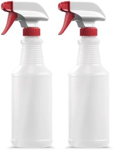 Spray Bottles (16 oz, 2 pack) Heavy-Duty Leak-Proof Plastic Adjustable Nozzle Bathroom Cleaning All-Purpose Gardening Made in USA