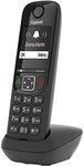 Gigaset AS690HX - DECT Handset with Charging Cradle - Premium Cordless Phone for Router and DECT Base - Fritzbox Compatible - High Contrast Display - Brilliant Audio Quality - Black