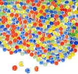 LECEHIVO 2500 Pcs Cats Eyes Glass Marbles with Black Drawstring Storage Bag 0.55 Inch Color Mixing Solid Round Colorful Glass Marbles Bulk for Chinese Checkers Game Slingshot DIY Home Decoration