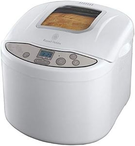 Russell Hobbs Panificadora Classics - 12 Funciones Programables, Capacidad de 1 kg, Molde Antiadherente, Blanco - 18036-56