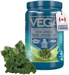 Vega Protein + Supergreens Vegan Plant Based Protein Powder – 20g Organic Pea Protein, Dairy-free, Healthy Breakfast Shake – Natural 21 Servings, 586 grams (Pack of 1)