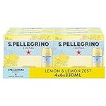 San Pellegrino Essenza Sparkling Water Lightly Flavoured Lemon & Lemon Zest 24x330ml