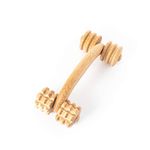 Tuuli Accessories Back Massage Muscle Roller Tool Massager for Neck Shoulder Arms Legs Body Wooden 7 x 3 inches