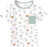 BambooBud Toddler Boys Girls Crew Neck Tee Short Sleeve T-Shirts Infant T-Shirt Viscose from Bamboo Unisex Shirts, Duck, 3T