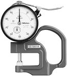 Mitutoyo 7301A Dial Thickness Gage, 0-10mm Range, ±15µm Accuracy, 0.01mm Graduation, 1.4N or Less Measuring Force