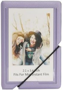 GOLDBARLEY Mini Instant Film Photo Album Holds 28 Photos Fits For Fujufilm instax Mini 11 9 8 8+ 70 7S 90 25,Polaroid,Lomography (Antique Violet)