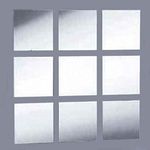 Super Cool Creations Acrylic Mirror Tiles - pack of 10 9cm x 9cm