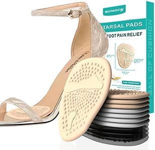 (12PCS) Ball of Foot Cushions, Metatarsal Pads/Cushion, Soft Gel Insole Pads High Heel Inserts Reusable Forefoot Cushions Best for Mortons Neuroma and Metatarsal Foot Pain Relief for Men and Women
