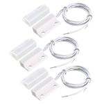 uxcell 30pcs MC-38 Surface Mount Wired NC Door Sensor Alarm Magnetic Reed Switch White