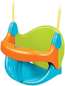 FEBER - Evolution Swing, Columpio evolutivo, barra de seguridad y respaldo extraíbles, fácil montaje, adaptable a cualquier soporte, resistente a luz y temperatura, de 2 a 3 años, FAMOSA (800010239)