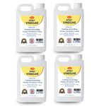 Spirit White Vinegar - Food Grade 5% Acetic Acid Liquid for Household Cleaning, Cooking, Baking and Pickling (5L, Pack of 4)