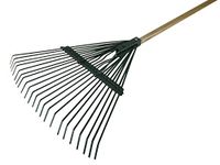 Faithfull Tools FAICOULRF Countryman Leaf Rake with 22 Flat Tines, Blue, 54 x 171 x 4 cm