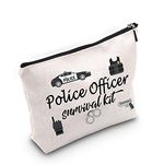 Police Officer Gift Policeman Law Enforcement Makeup Bag Police Officer Survival kit Cosmetic Bags Gift for Retirement or Graduation Cosmetic Bag (U.Police)