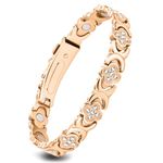 Feraco Ultra Strength Magnetic Bracelets for Women with Neodymium Therapy Magnets & Sparkling Zirconia, Adjustable with Sizing Tool