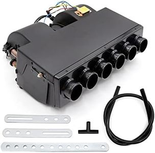 Saihisday 12V Car Truck Under Dash, A/C Air Conditioning Evaporator Assembly, Under-Dash A/C Heat + Cool Unit, 3 Speed 6 Ports for Car Truck