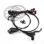 CLARKS M2 Hydraulic Disc Brake Set - 2 Piston Hydraulic Brake System - 160mm Complete Brake Set Compatible with MTB and Hybrid Bikes