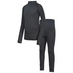 Trespass Men's Unite360 Base Layer Set, Black X, M UK