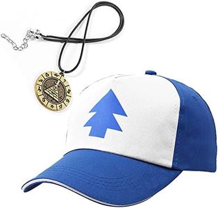 EIKOU Gravity Falls Dipper's Hat Blue Dipper Hat Baseball Cap, Blue+necklace