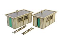 Scale Model Scenery LX032-OO Laser Cut LNER Sectional Concrete Hut (Pack of 2) For OO Gauge Model Railway & 1:76 Diecast Dioramas