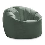 X-L Beanbag Chair Olive Water resistant Bean bags for indoor and Outdoor Use make Great Garden Seats