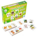 Ratna's Animals Their Homes and What They Eat 72 Pcs Jigsaw Puzzle for Kids to Learn About 24 Different Animals Their Home & Their Food