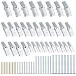 Wing Spring Toggle Bolt with Screws, 34 Pcs Plasterboard Hollow Drywall Wall Fixings Wing Nuts Drywall Anchors with Machine Screws Assortment Kit for Plasterboard Fixings - M3/M5/M6, 4 Sizes