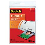 Scotch Thermal Laminating Pouches, 5 Inches x 7 Inches, 40 Pouches