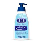 E45 Daily Cream 400 ml – E45 Cream for Very Dry Skin – Sooth Dryness, Smooth Rough Skin – Non-Greasy Moisturiser - Perfume-Free Body Face Hand Cream - Fast Absorption - Dermatologically Tested