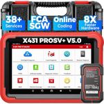 LAUNCH X431 PROS V+ 5.0 Elite Bidirectional Scan Tool with 2025 Newly Released DBSCar VII Connector,37+ Reset for All Cars,ECU Online Coding,CANFD,Key IMMO,FCA AutoAuth, 2 Yrs Free Update