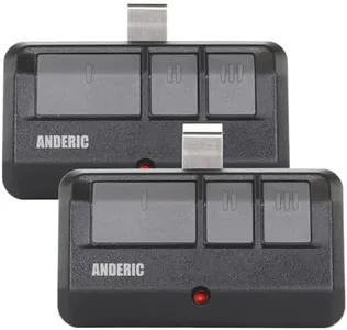 [2-Pack] Anderic 893MAX for Chamberlain LiftMaster Craftsman Garage Door Opener Remote Universal 893LM 893MAX 971LM Universal - 3-Button
