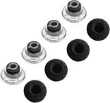 A-Focus Voyager 5200 Eartips Set, Comfortable Replacement Ear Tips Kits Earpads Foam Earbuds Ear Gels Compatible with Plantronics Voyager 5200 5210 5220 Legend Headset Medium M Clear 4 Pcs